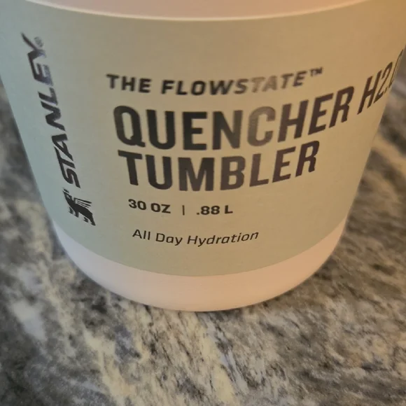 Stanley Light Pink Travel Tumbler with Handle and Straw - Picture 3 of 3